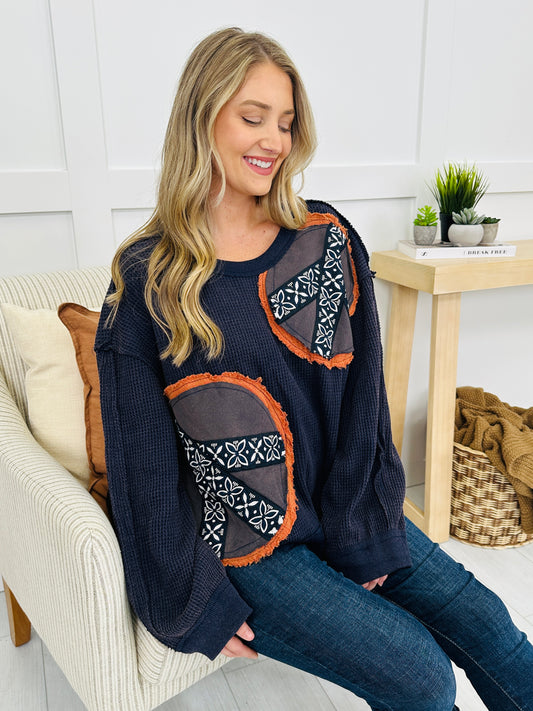 Peaceful Patches Pullover