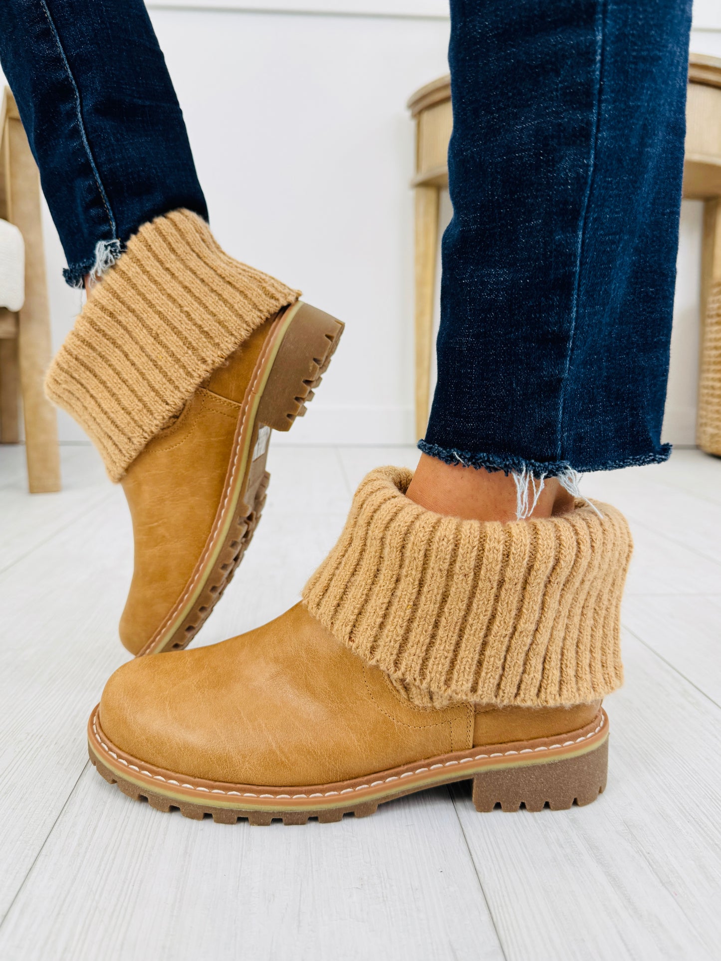Boho Ridge Booties In Caramel
