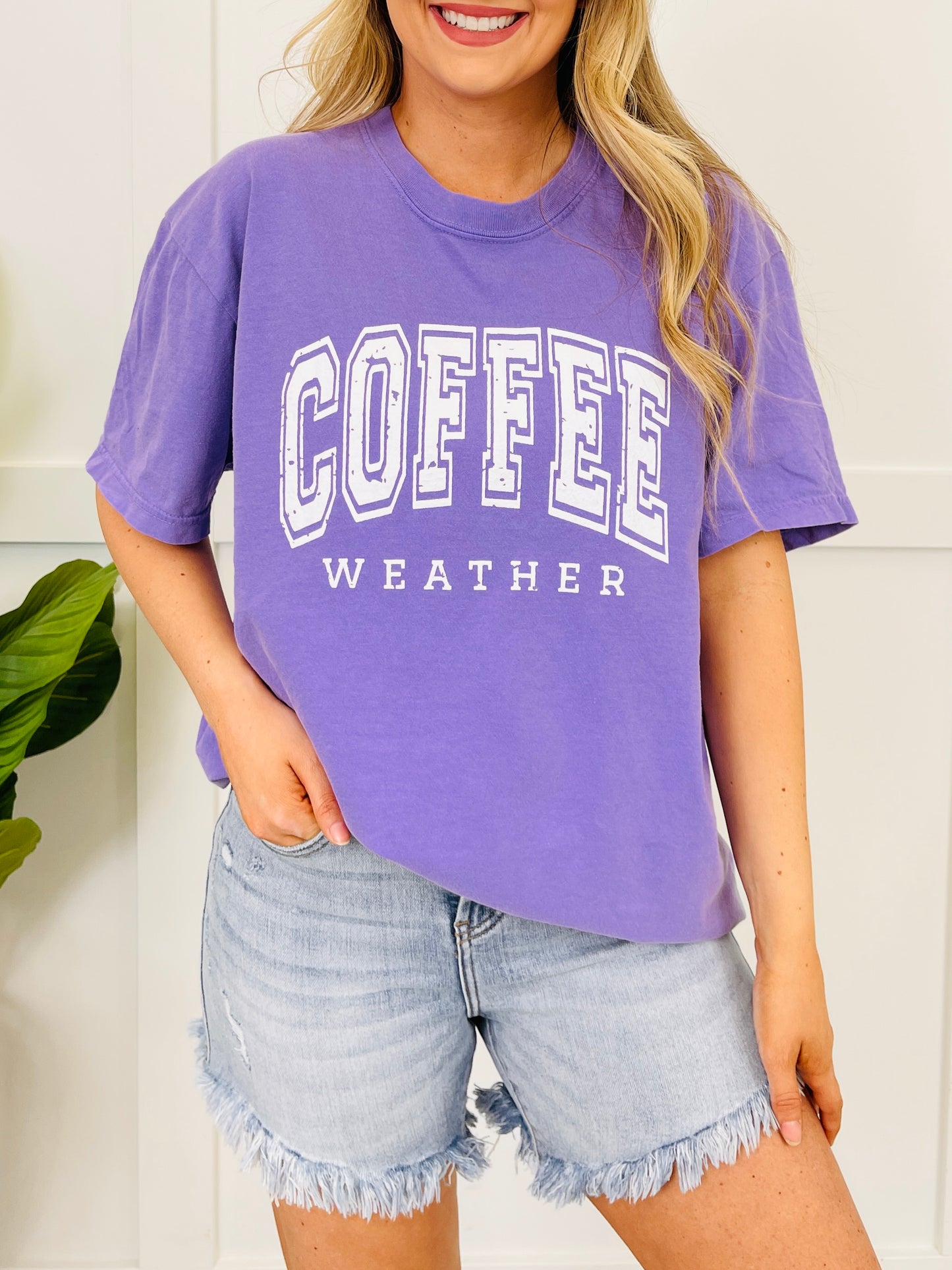Coffee Weather Graphic Tee in Multiple Colors