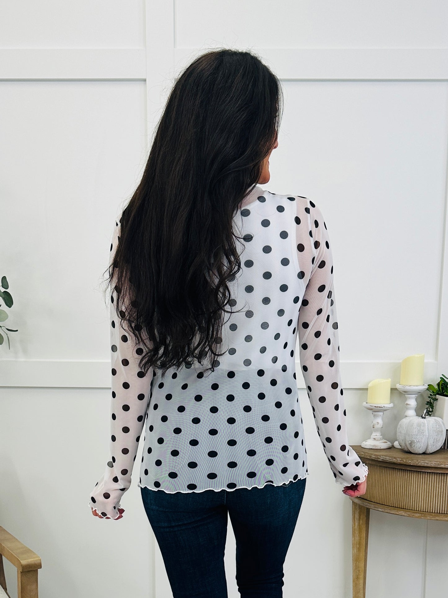 Pretty Polka Layer Top