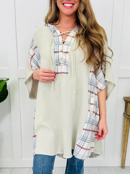 Catch My Chill Tunic in Taupe Combo