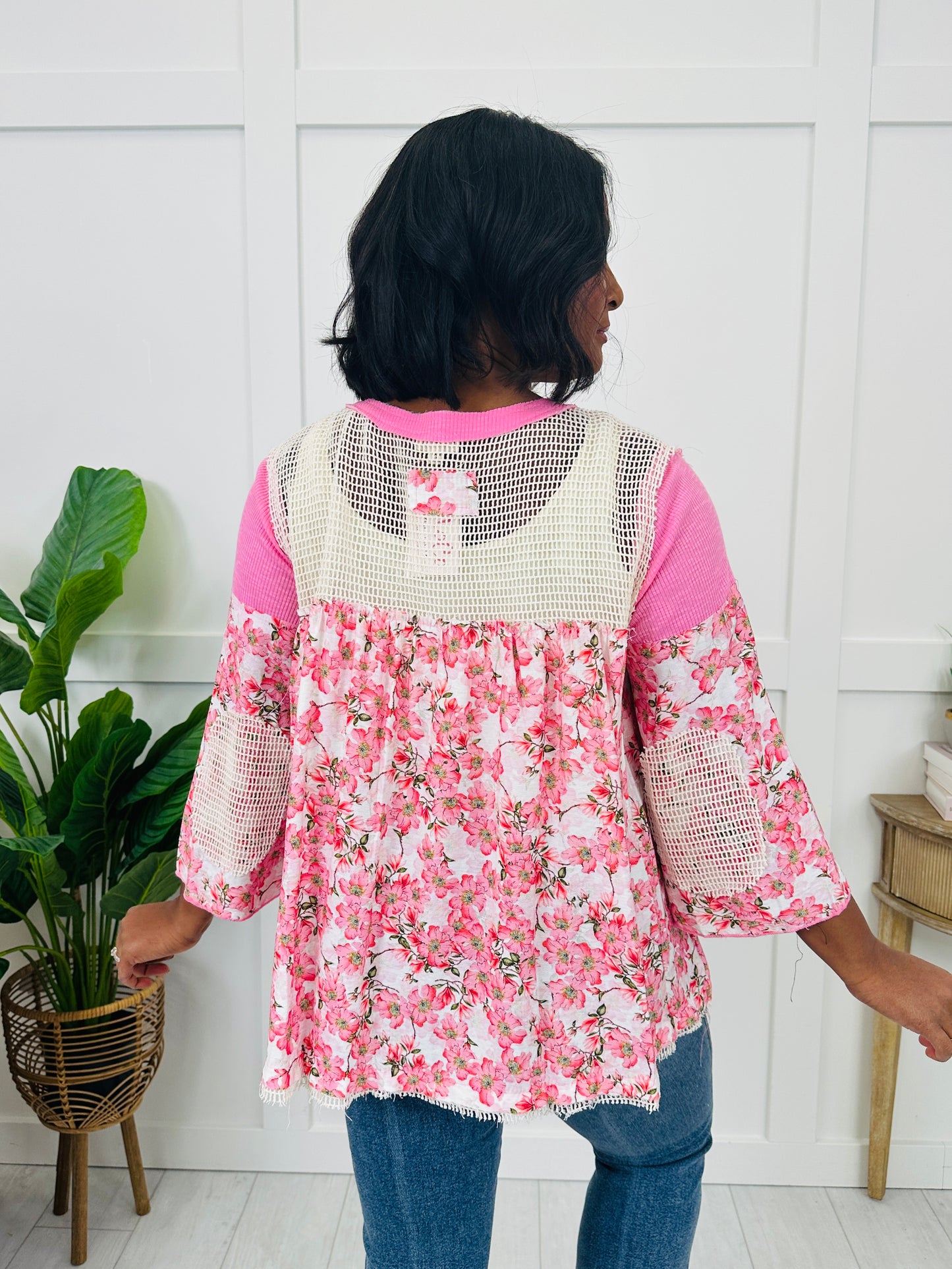 Meadow Quilt Top in Pink