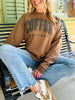 Coffee Weather Crewneck Sweatshirt in Chocolate