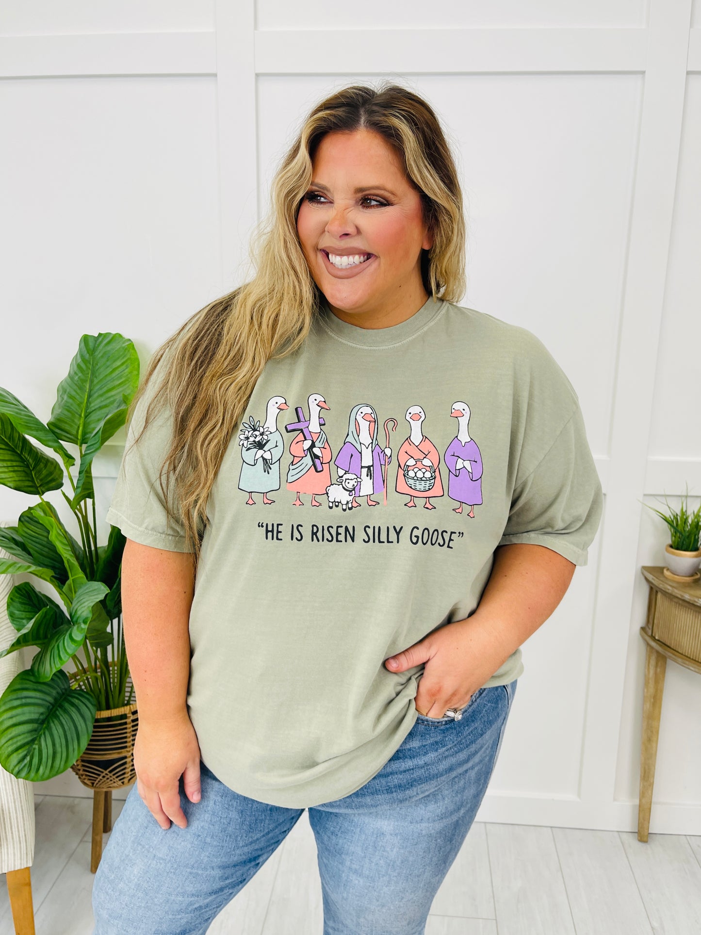 Silly Goose He Is Risen Graphic Tee