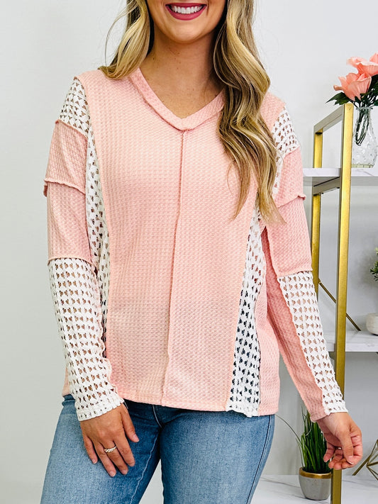 A Story in Every Seam Top In Pink