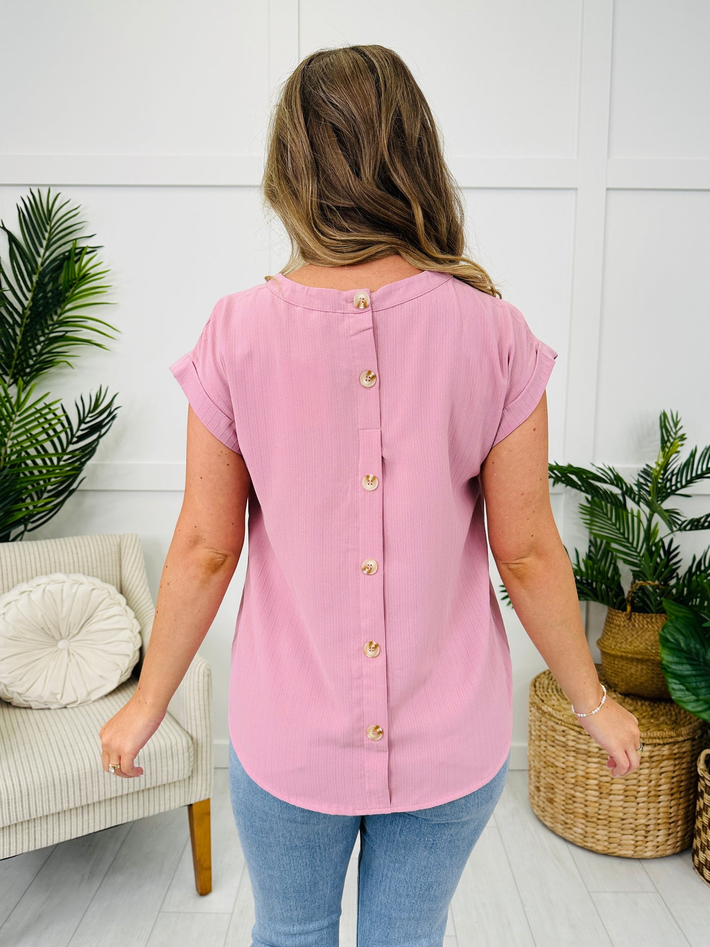 Garden Muse Top in Dusty Pink