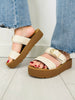 Classic Comforts Sandals In Cream
