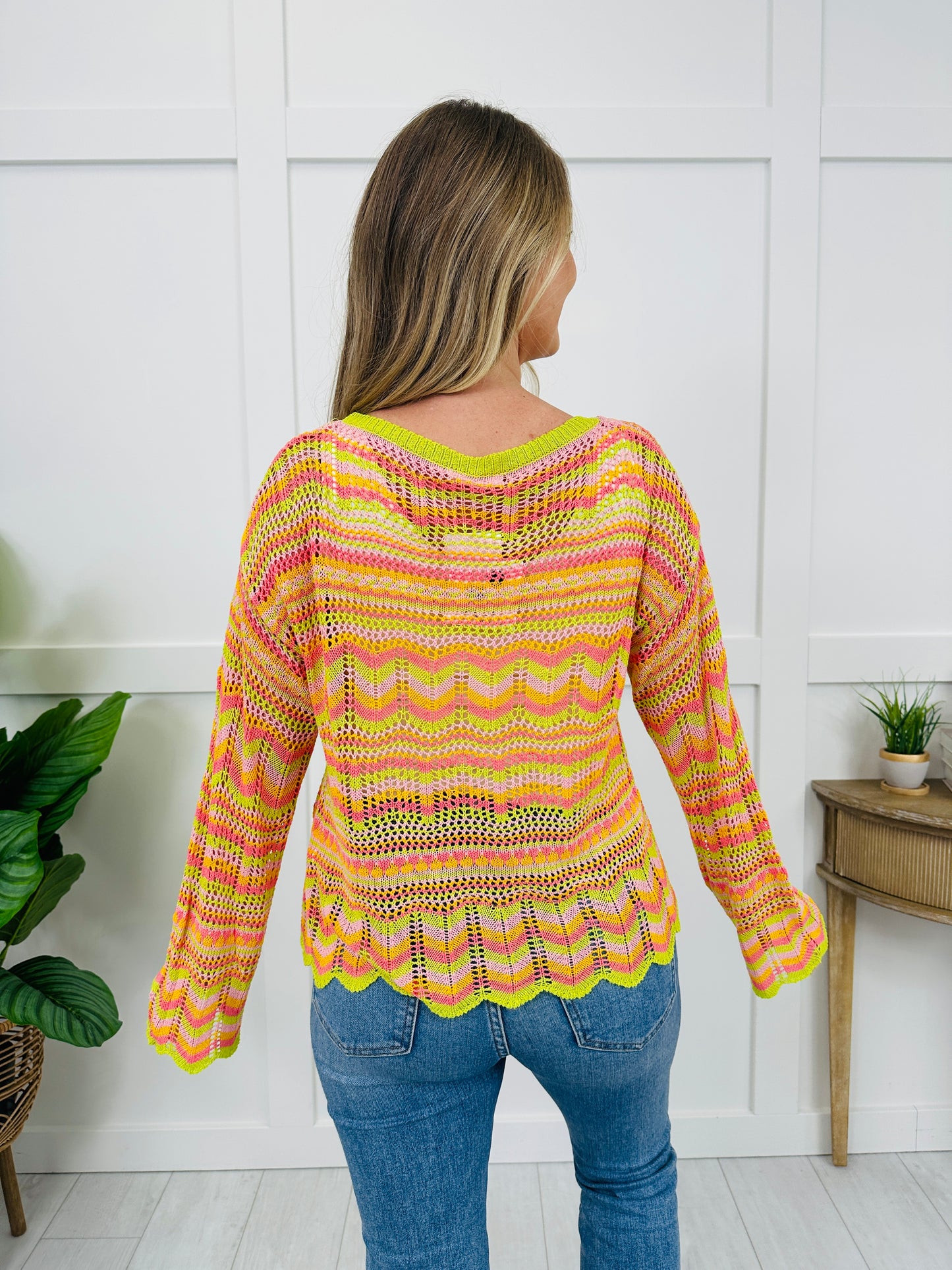 Sunset Ripple Knit Top