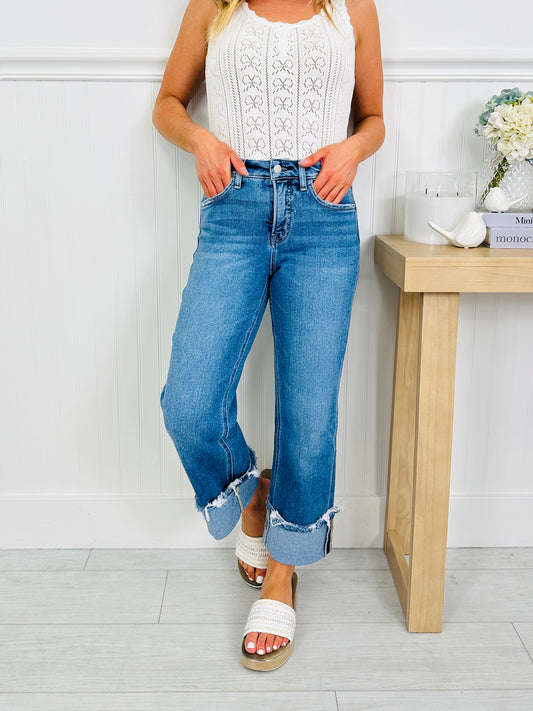 The Right Choice Tummy Control Wide Leg Jeans