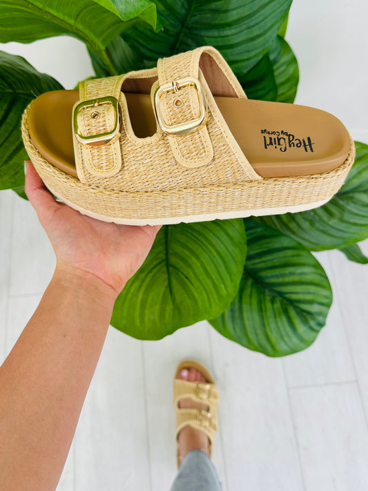 Step Above The Rest Platform Raffia Sandals