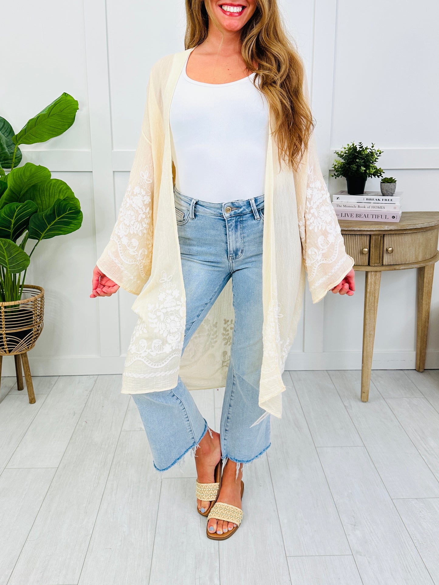 Gentle Grace Kimono in Cream
