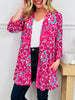 Layered in Spring Cardigan in Pink Print