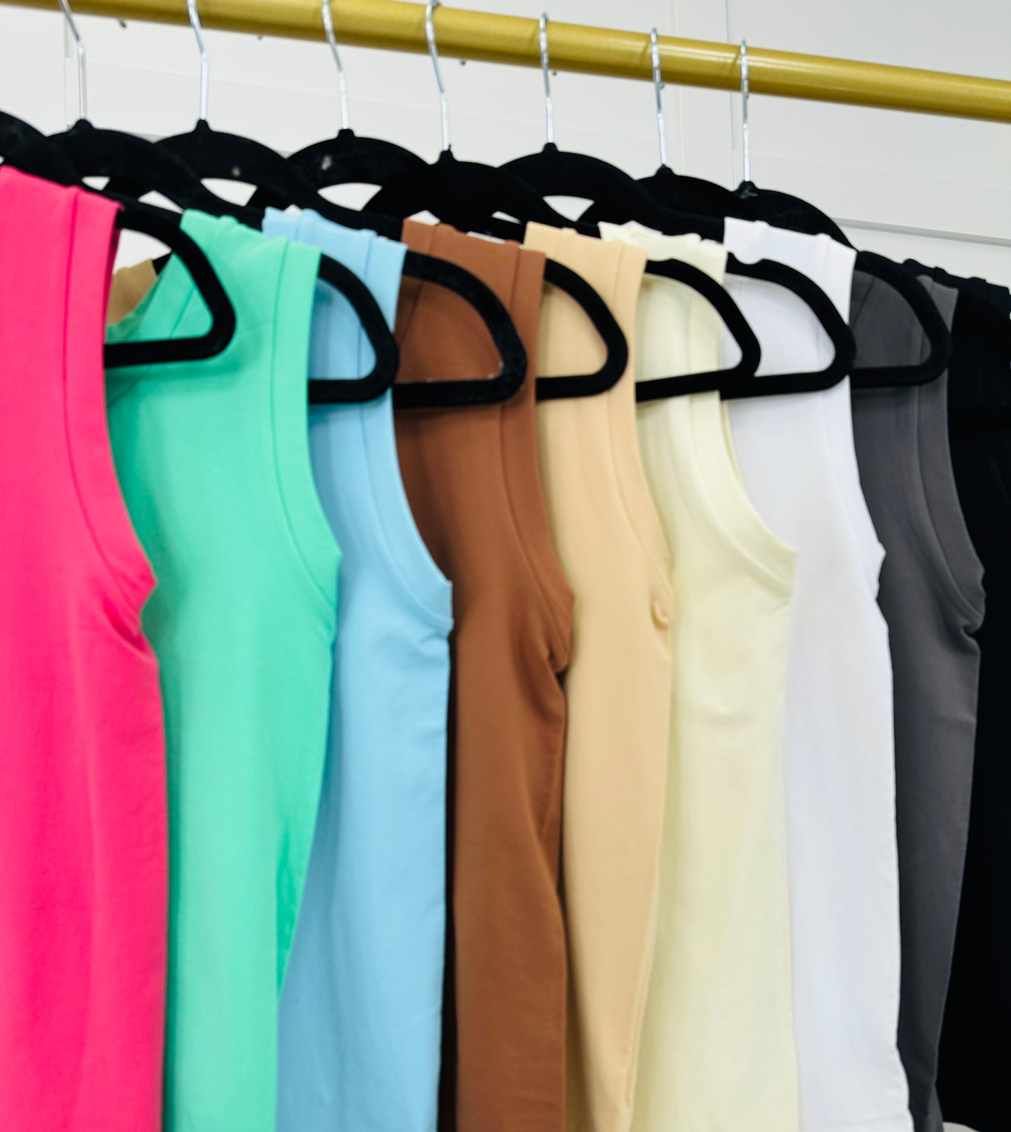 Reversible High Neckline Shapewear Tank Top- Multiple Colors!