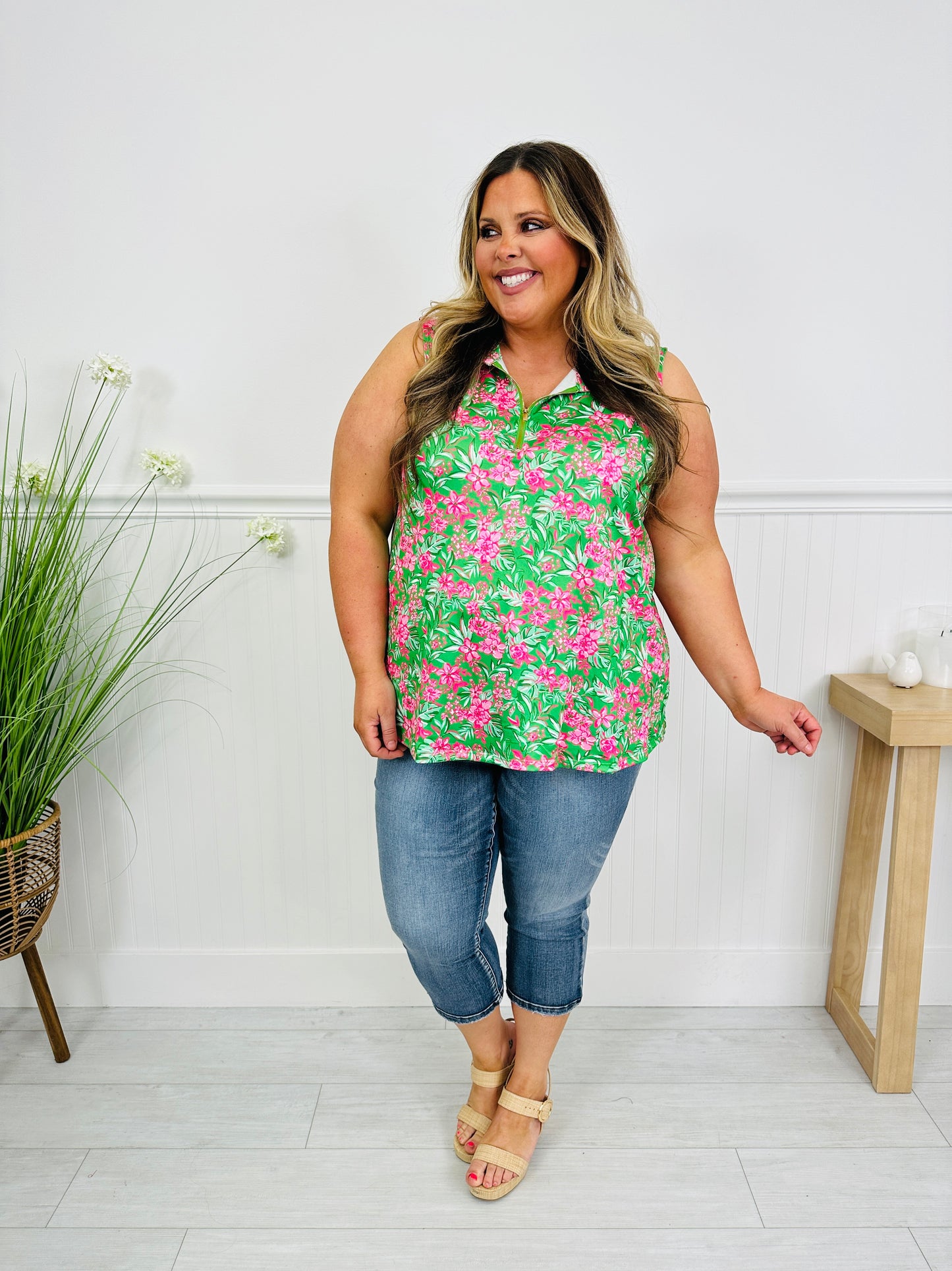 Heatwave Haven Tank Top in Savannah Print