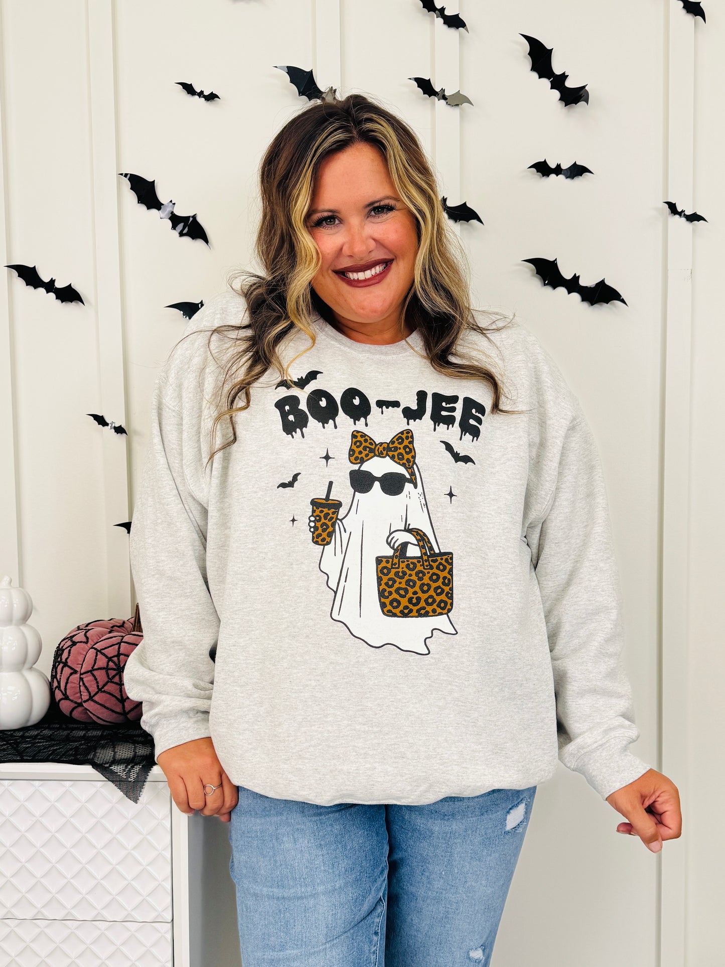 Boo-Jee Graphic Crewneck Sweatshirt - Multiple Colors!
