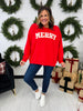 Merry Chenille Patch Crewneck Sweatshirt