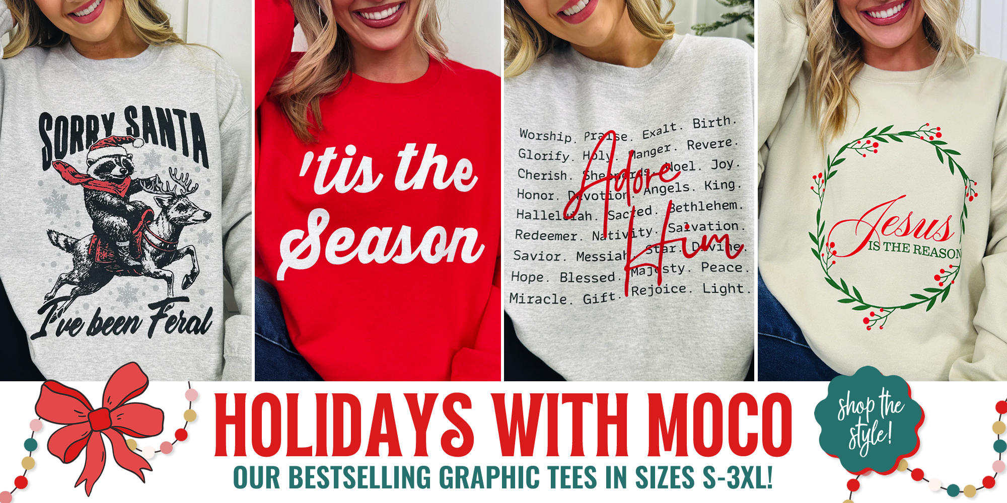 Holidays with MOCO! Bestselling Christmas graphics.