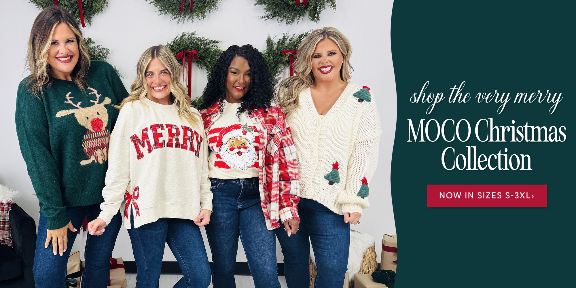 Very merry MOCO Christmas collection, shop S-3XL today!