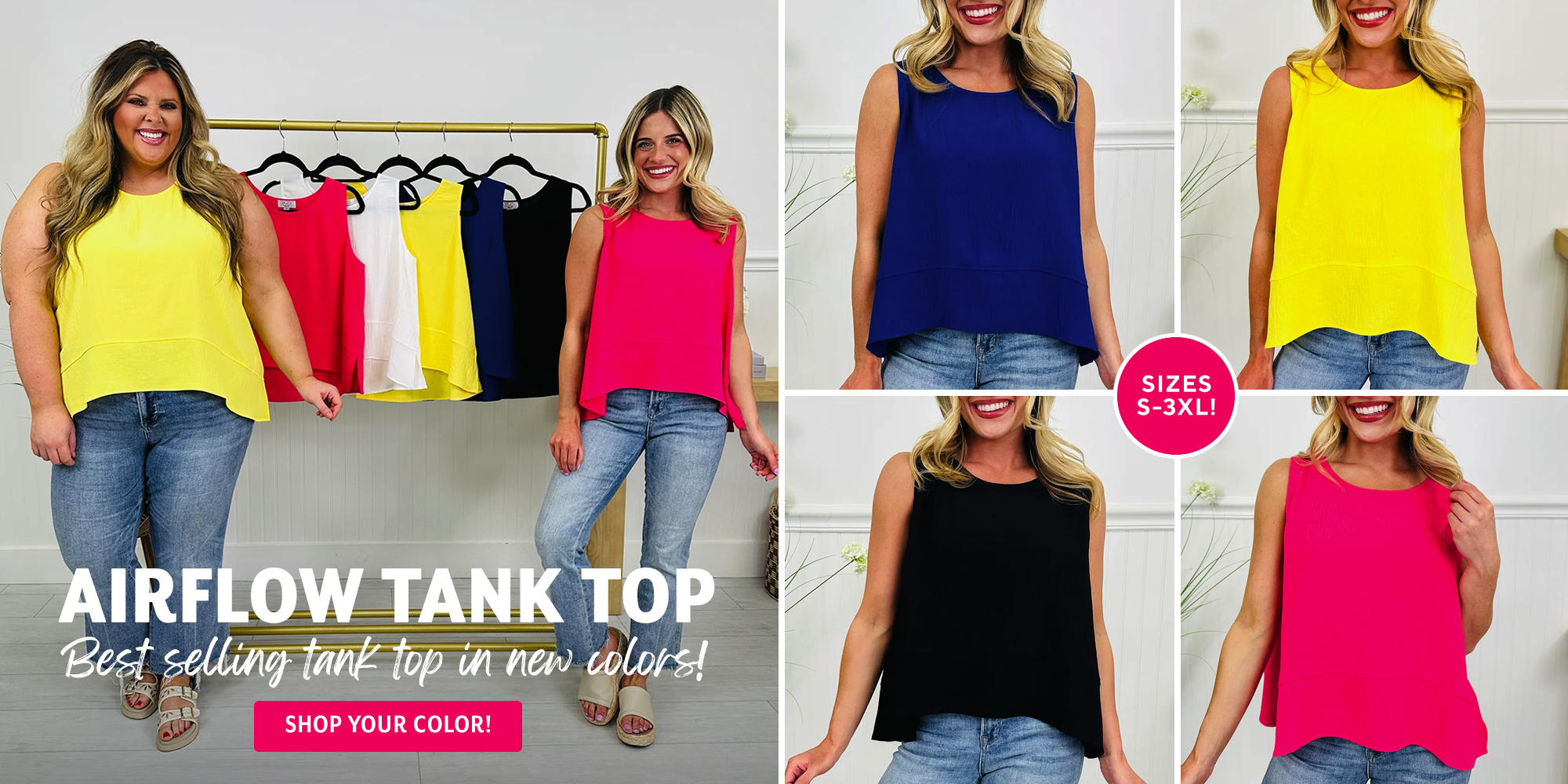 Our bestselling Airflow Tank!