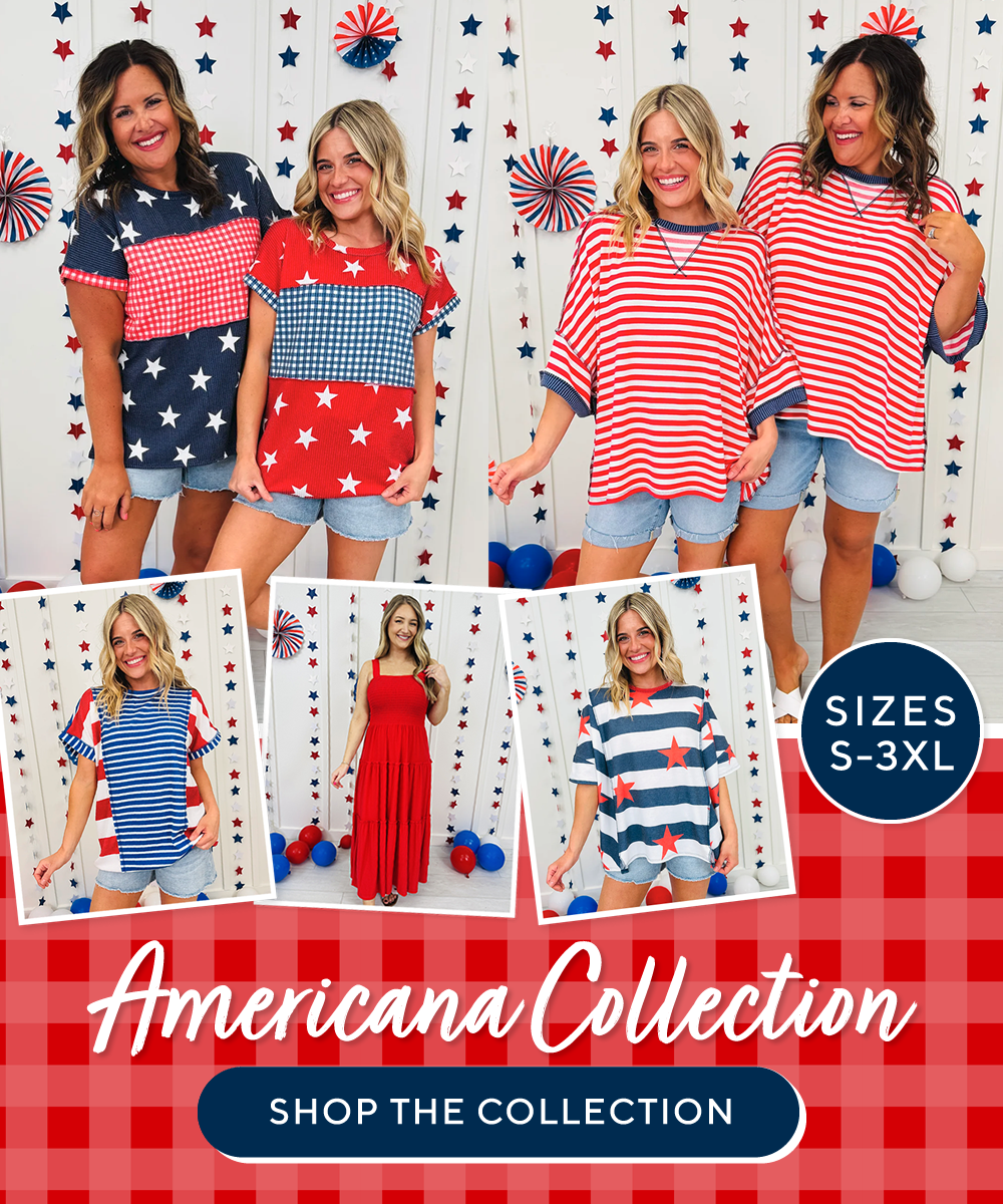 Red white and blue americana collection > Shop now