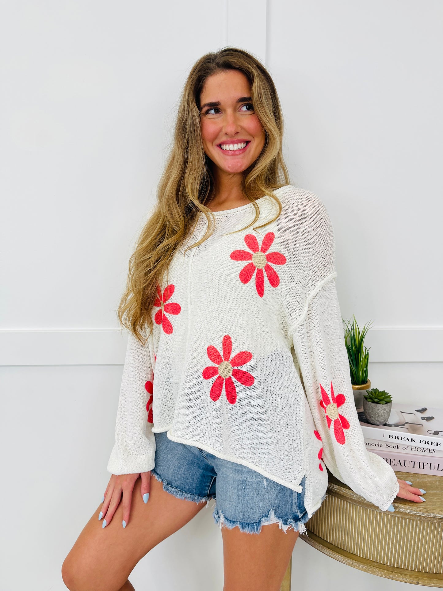 Wildflower Way Top in Ivory
