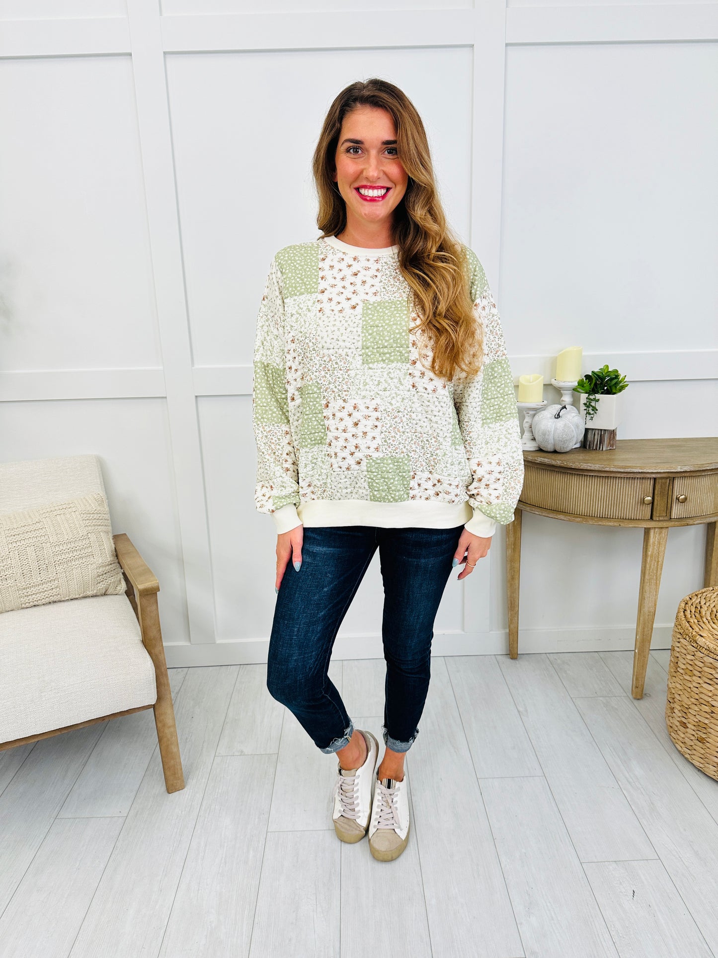 Garden Quilt Pullover