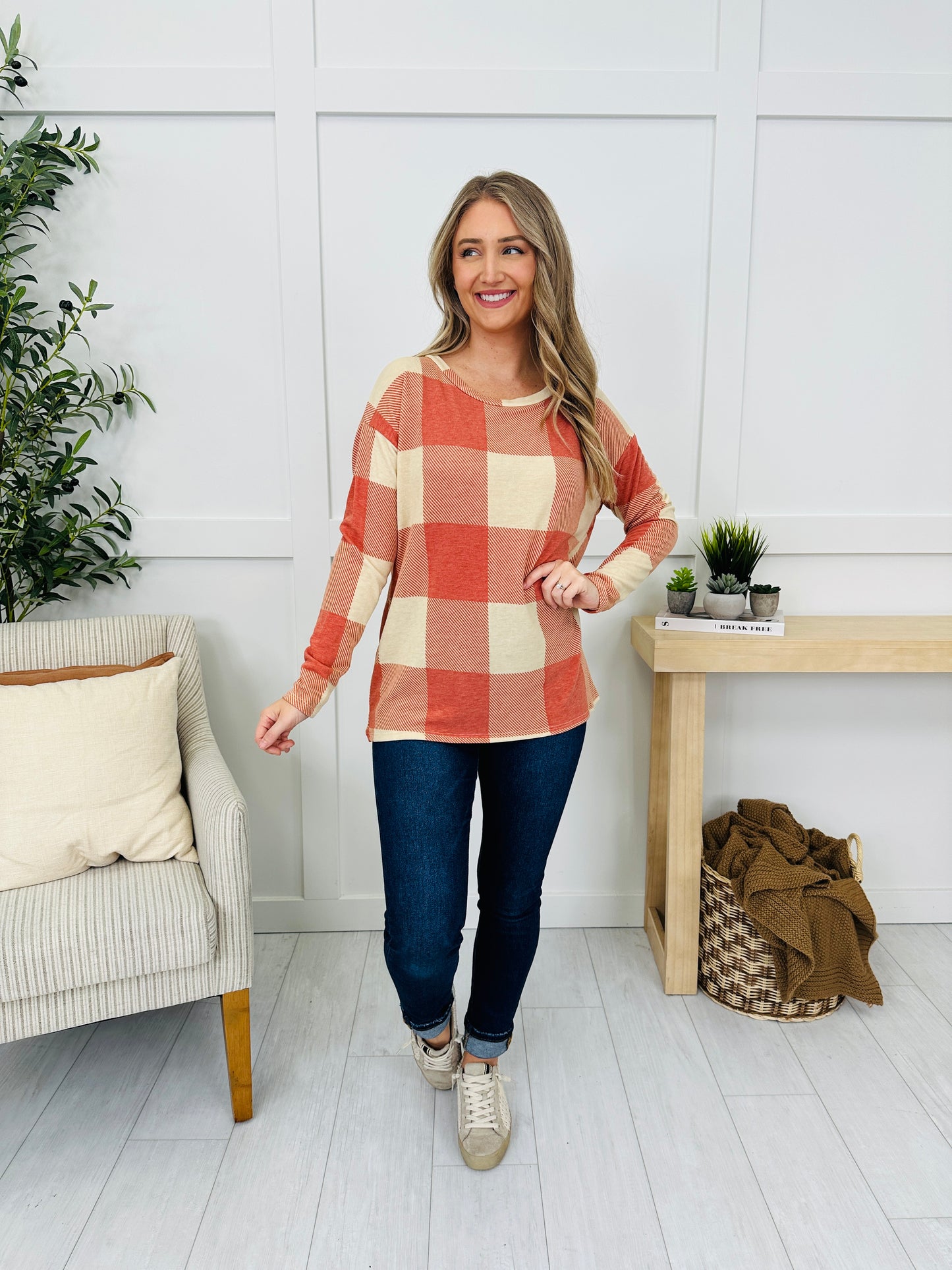 Charmed And Checked Top