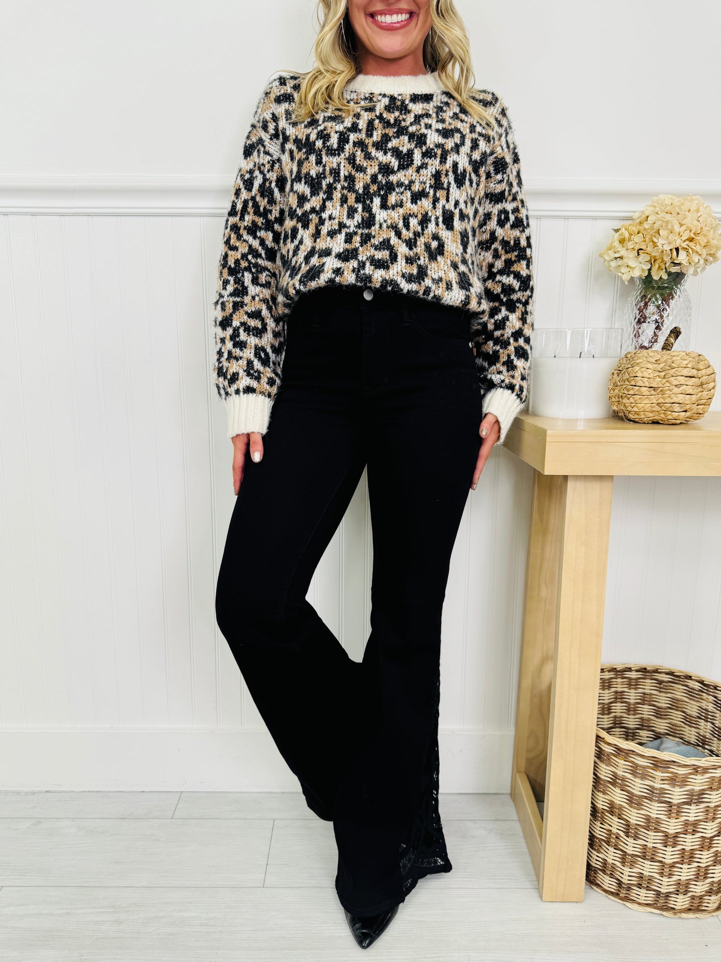 Judy Blue Lace Luxe Flare Jeans In Multiple Inseams