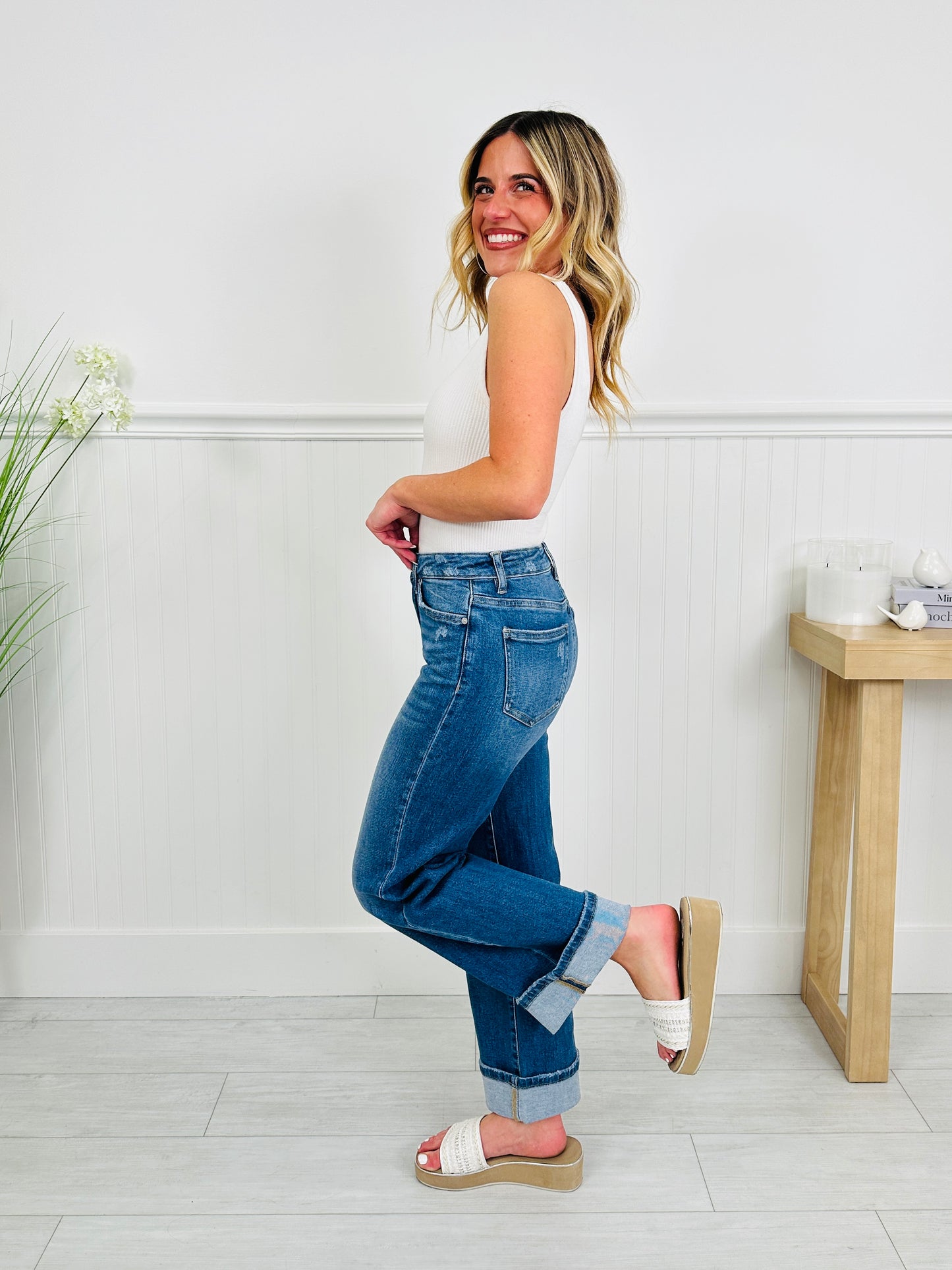 The Sweet Spot Tummy Control Straight Jeans