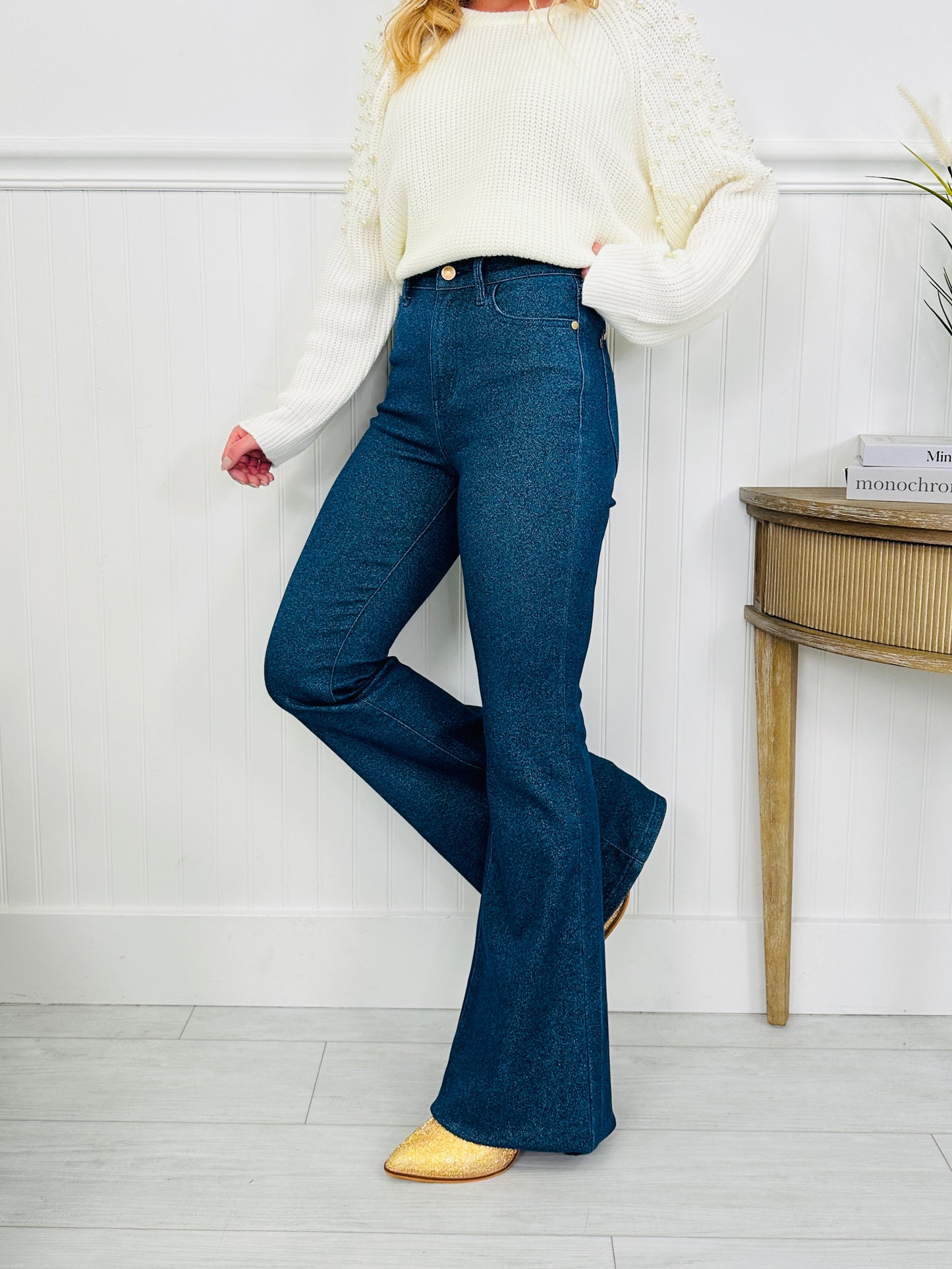 Judy Blue Feeling Glamorous Sparkle Flare Jeans