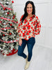 REG/CURVY Holiday Blossoms Top