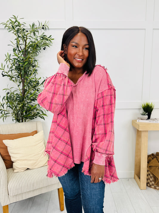 Fray The Rules Pullover in Wine