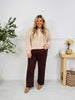 Chocolate Charm Tummy Control Straight Jeans