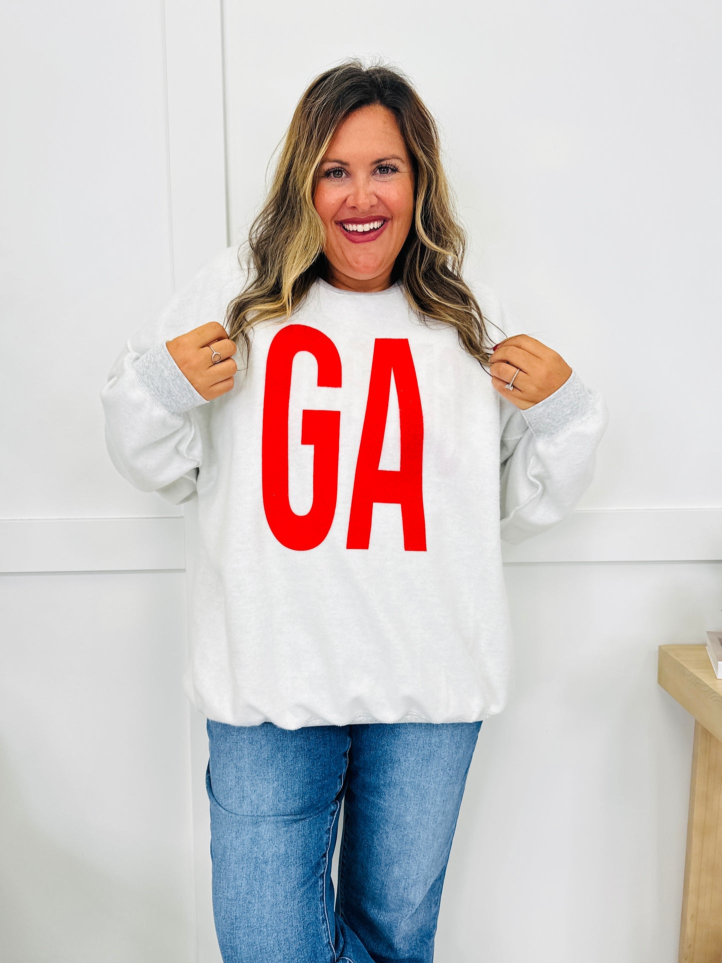 Georgia Reversible GA Graphic Crewneck Sweatshirt