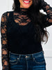 The Sheer Statement Top In Black