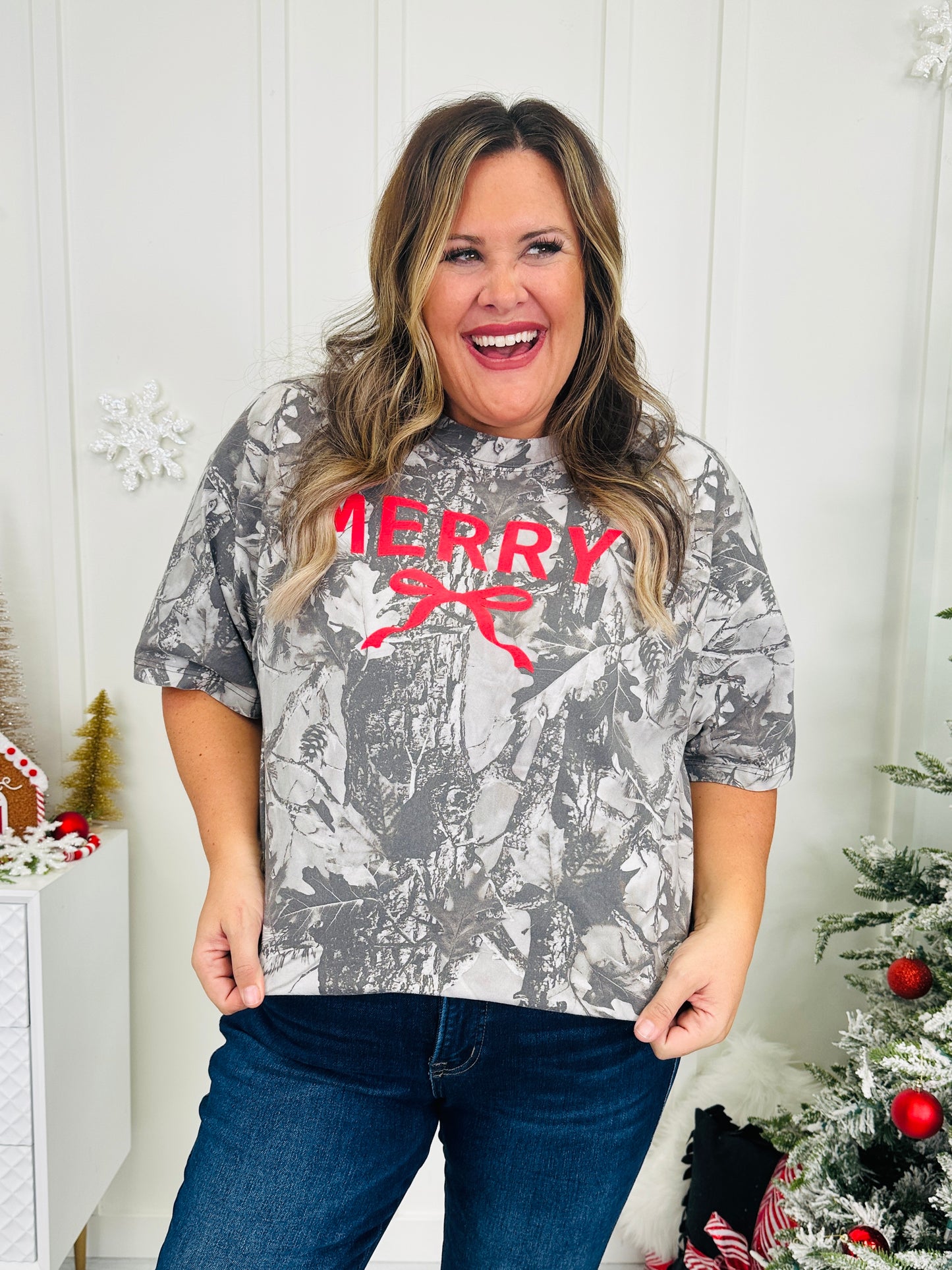 Merry Camo Graphic Tee