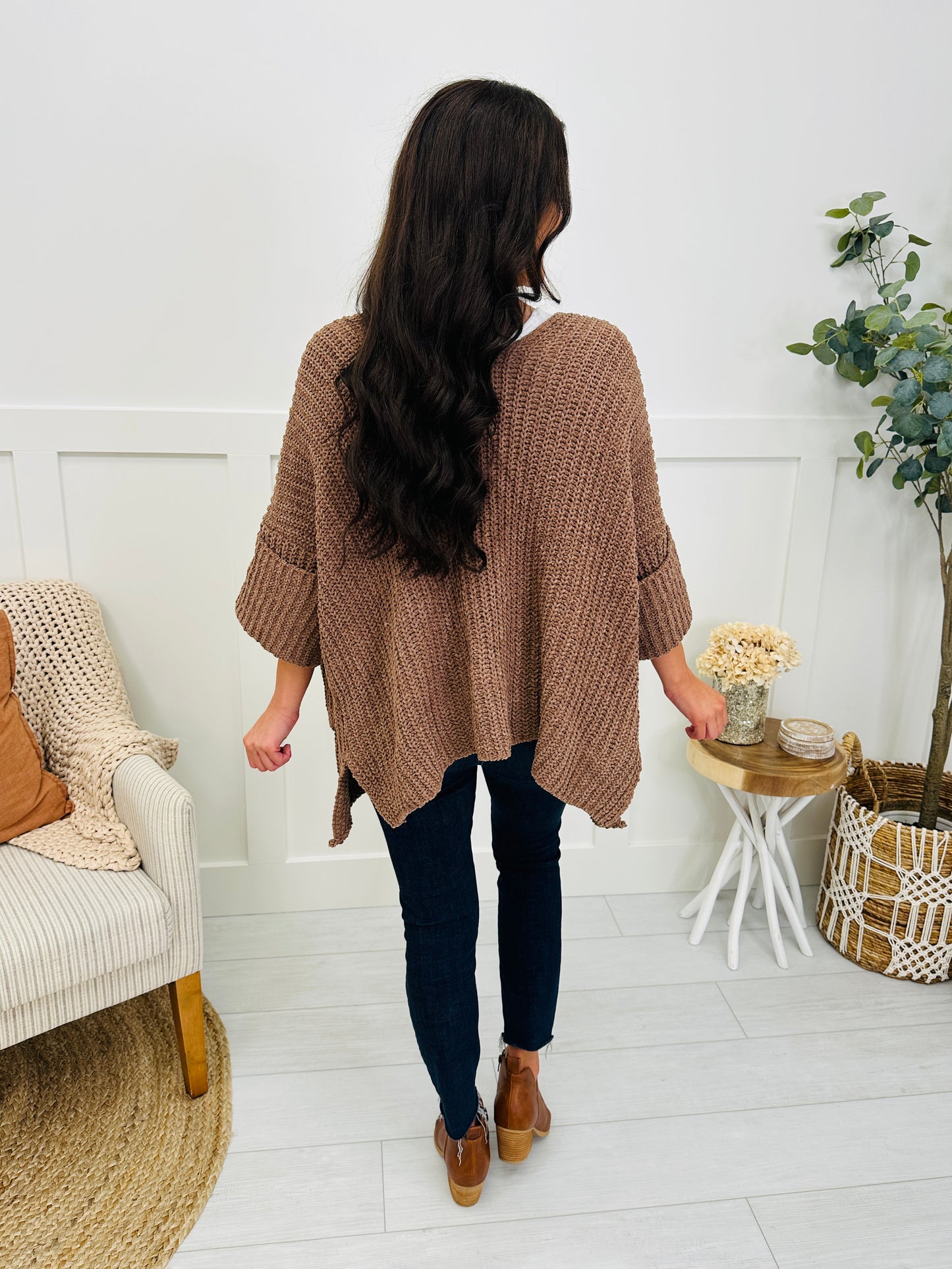 Morning Dew Cardigan In Chocolate