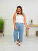 Drawn To You Cropped Wide Leg Featherweight Lounge Jeans