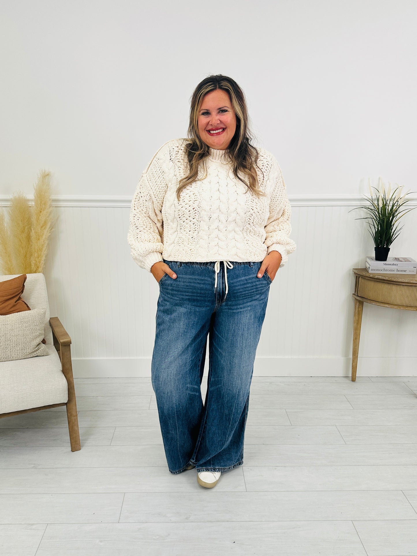 Judy Blue Easy Does It Featherweight Palazzo Jeans