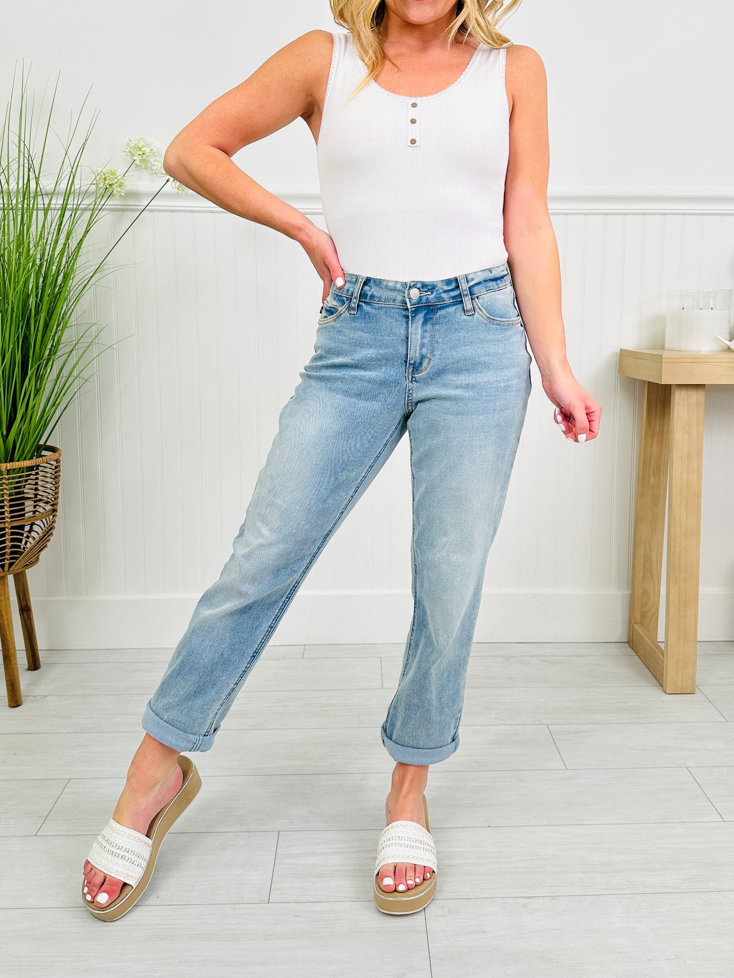 Judy Blue Keep Your Cool Cooling Boyfriend Jeans