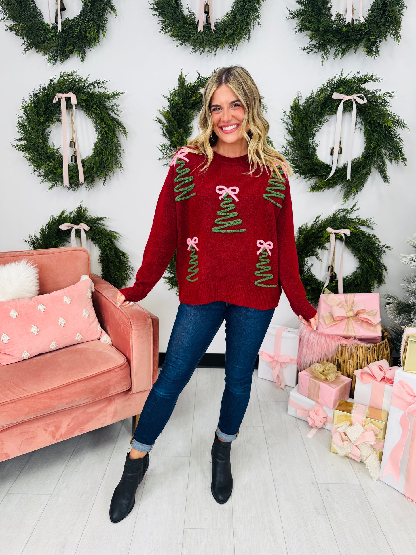 Christmas Tree Charm Sweater