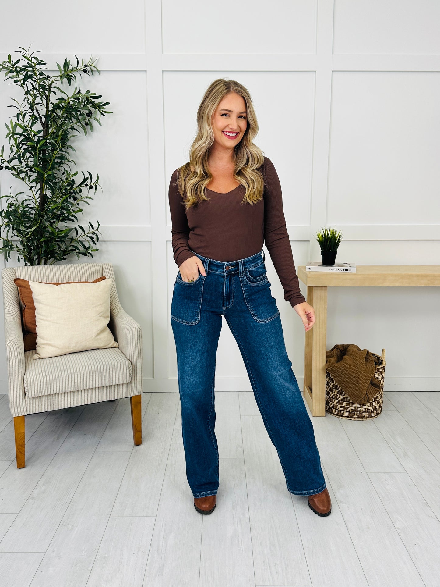 Judy Blue Straight Talk 90s Straight Leg Jeans