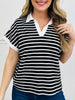 Collared Contrast Top- Multiple Colors!
