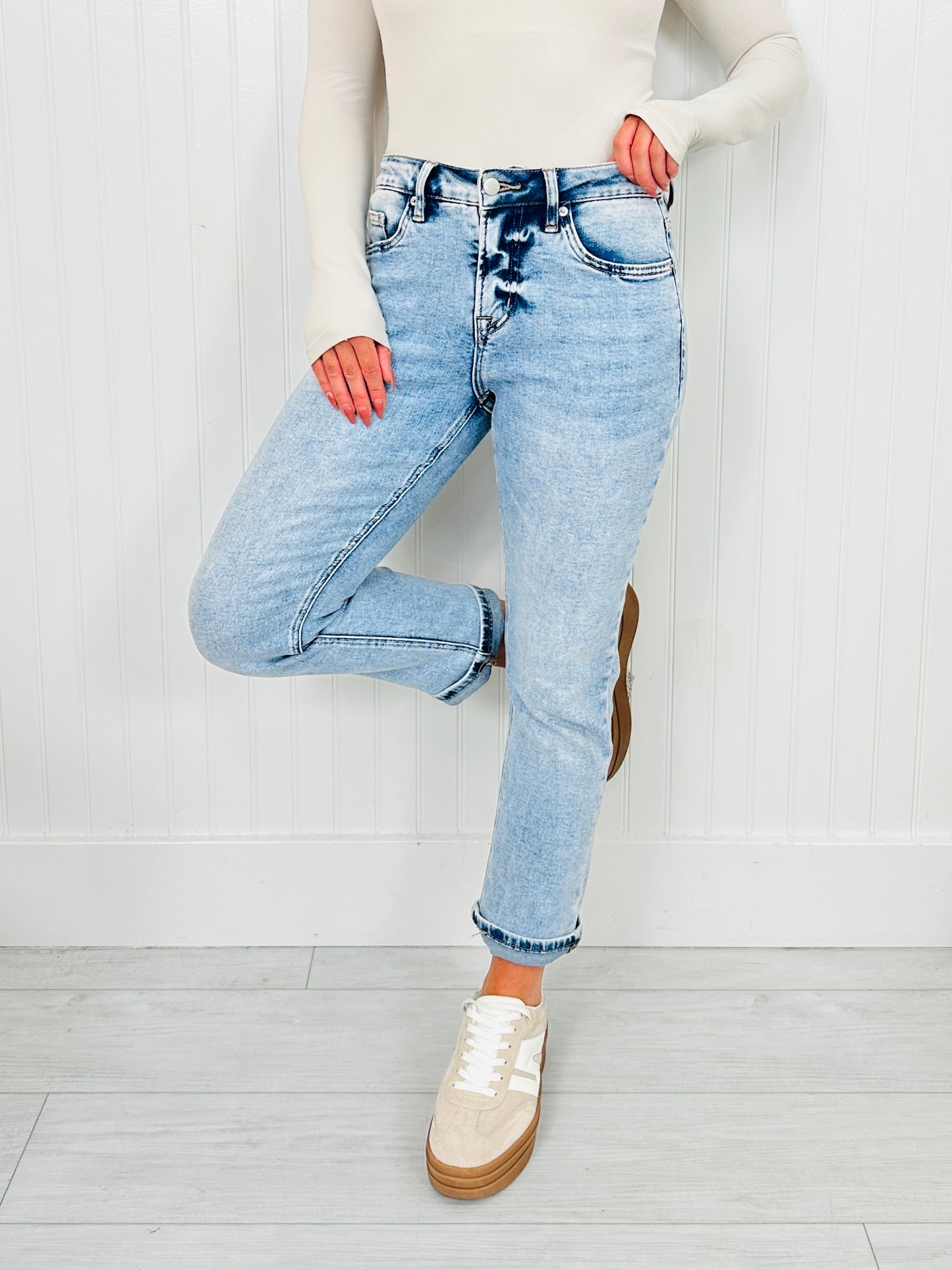 Take My Advice Tummy Control MOCO Exclusive Straight Jeans