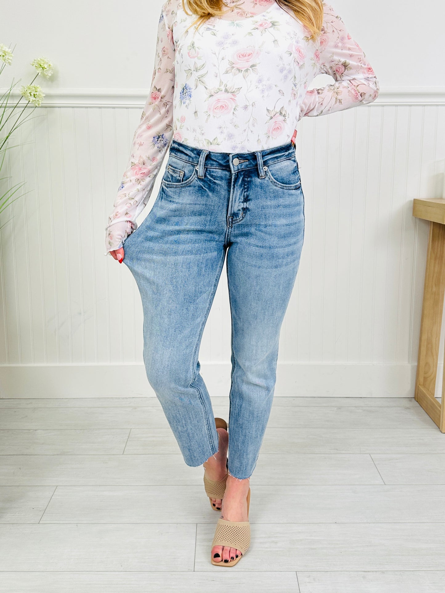 Clean Slate Straight Leg Tummy Control Jeans