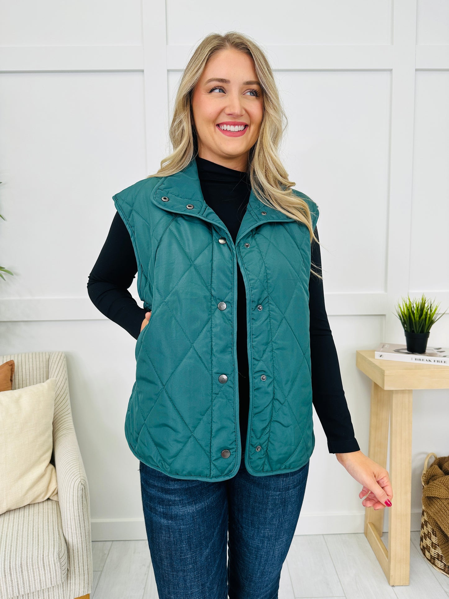 Quilted In The Quiet Vest- Multiple Colors!
