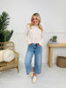 Judy Blue Spring Forward Cropped Wide Leg Jeans
