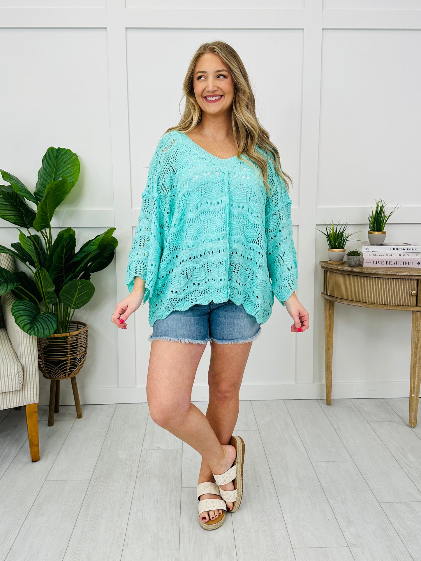 The Current Classic Top In Aqua