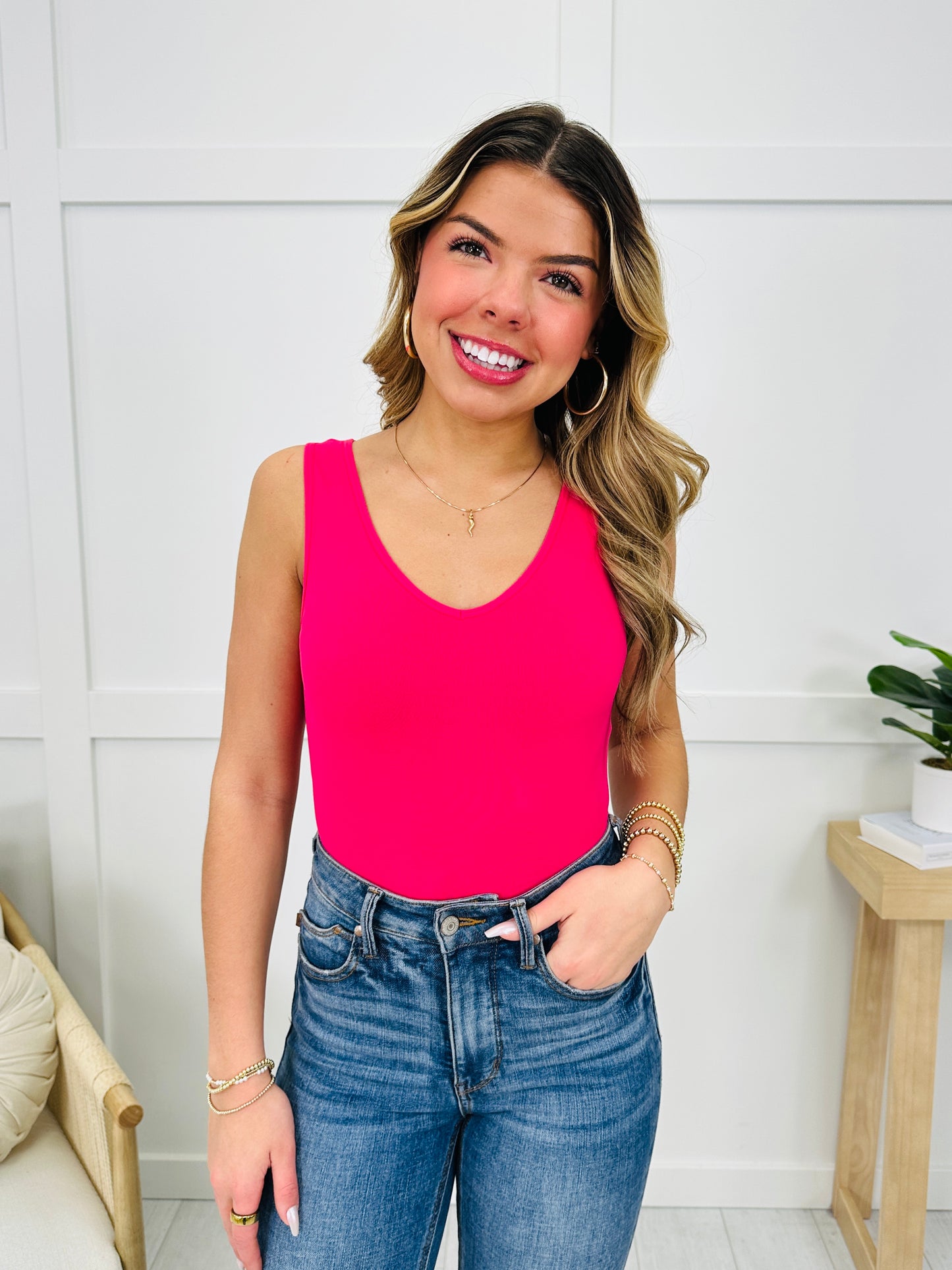 Cropped Reversible Shapewear Tank- Multiple Colors!