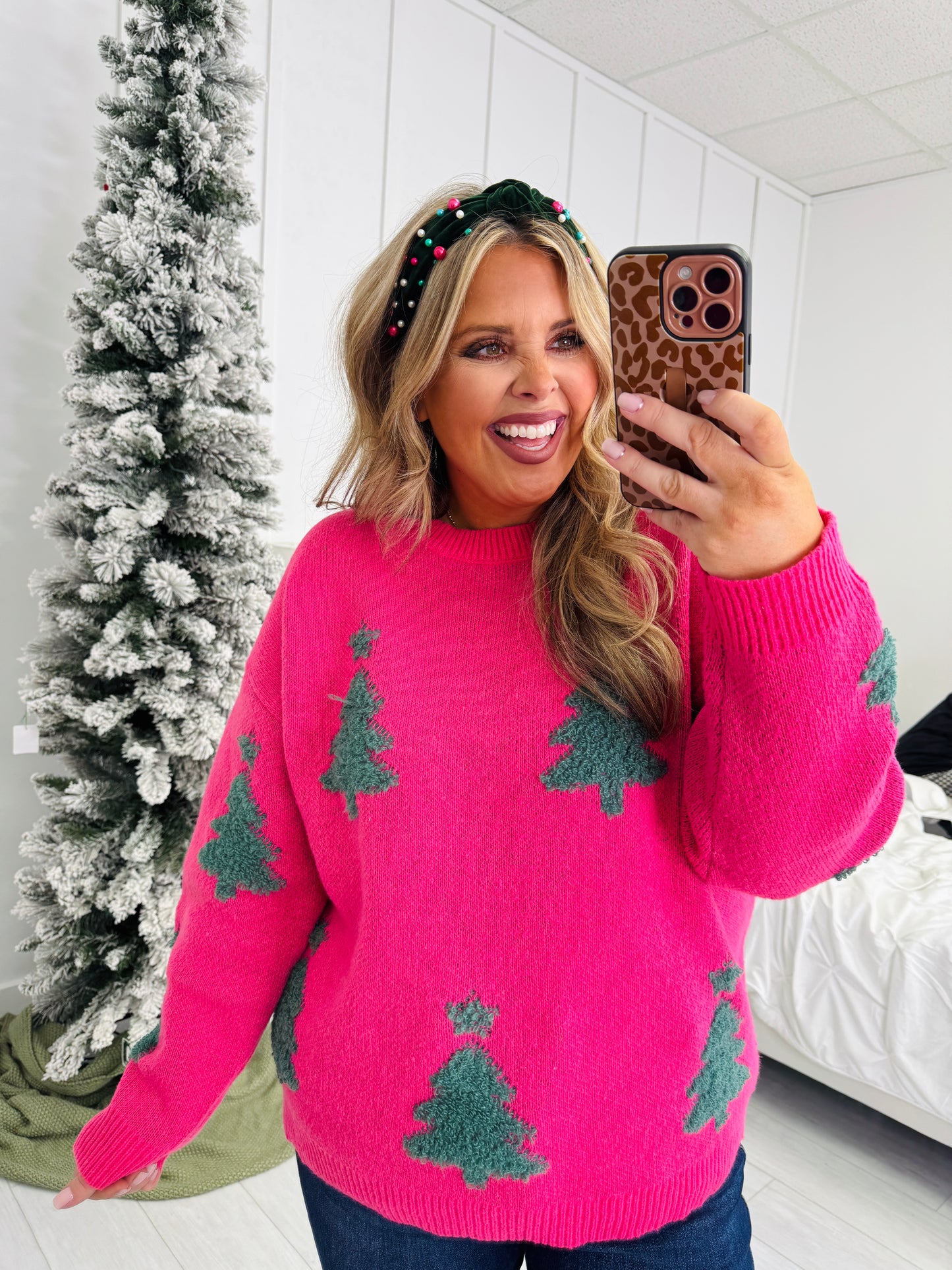 Dreaming Of A Pink Christmas Sweater